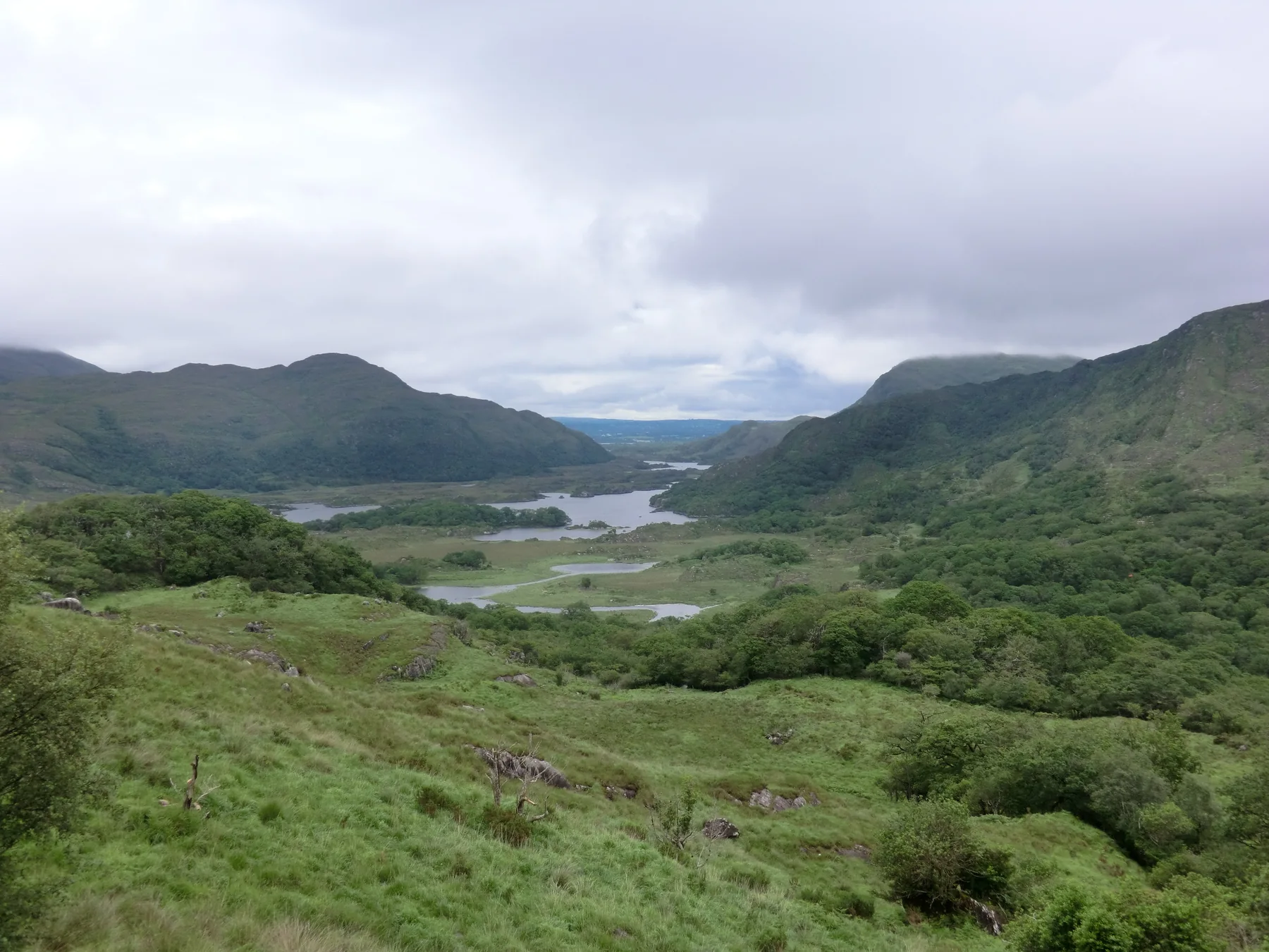 Ladies View over the lakes and mountains of Killarney National Park