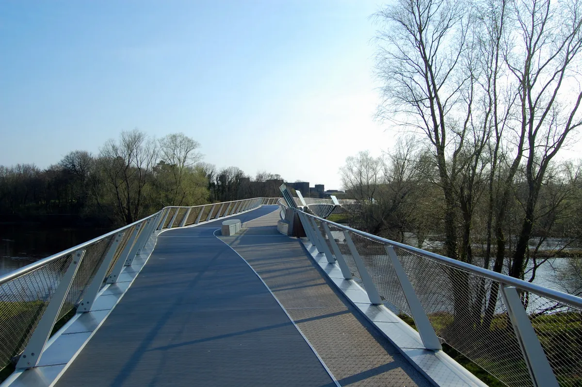 The Living Bridge over the River Shannon at the University of Limerick